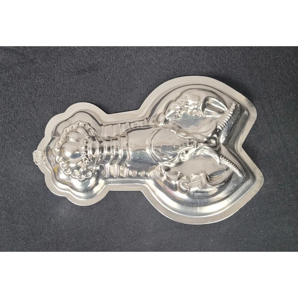 Vintage 1960s Nevco Aluminum Lobster Jello Mold Pan Wall Decor Hong Kong MCM